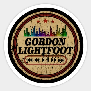 Graphic Gordon Name Retro Distressed Cassette Tape Vintage Sticker